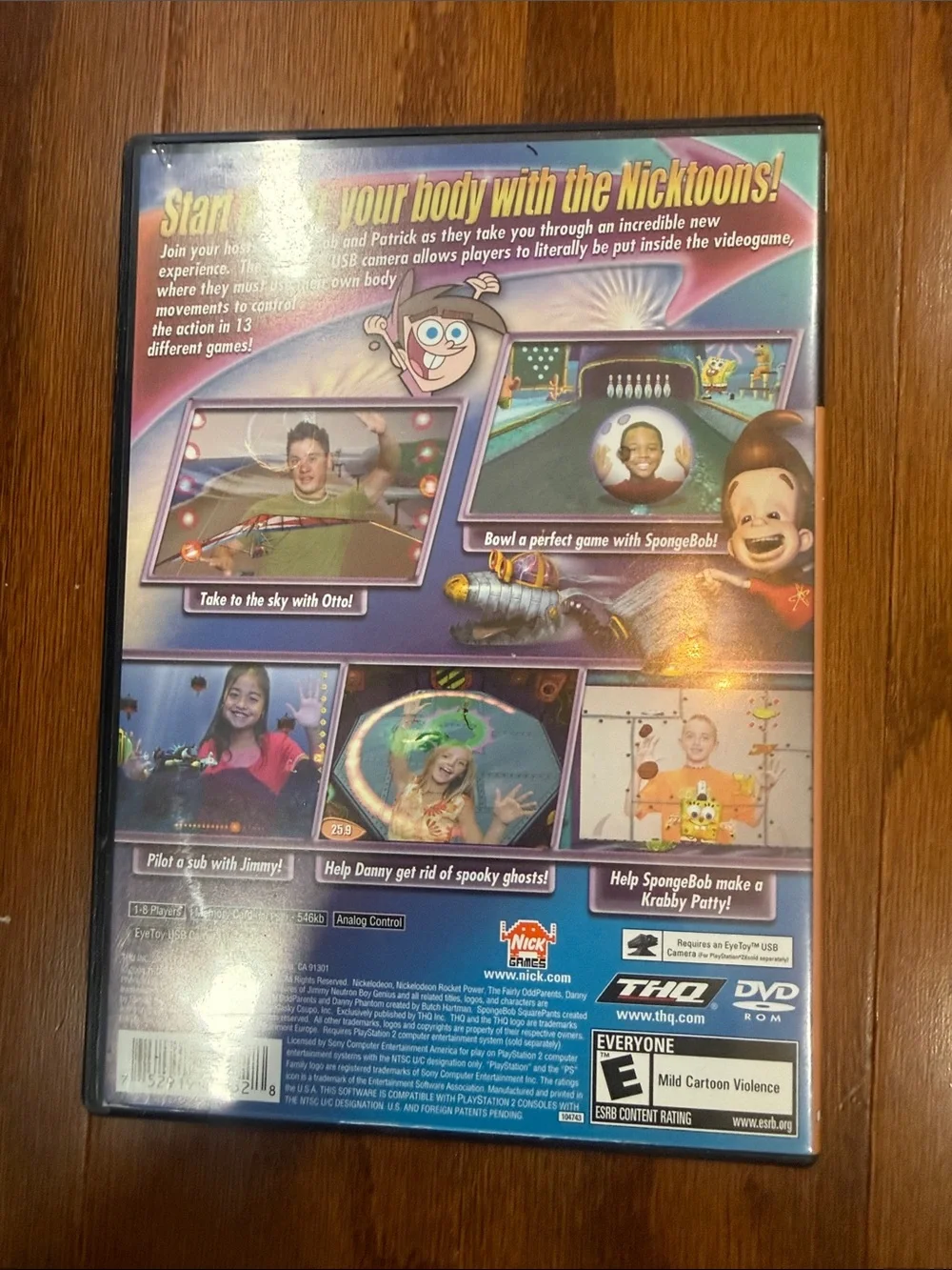 Nicktoons Movin’ PS2 PlayStation 2 EyeToy Game Complete 2004